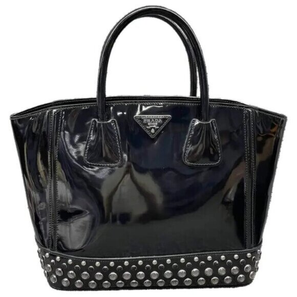 Prada Handbags - Prada Patent Leather Tote Bag 410-2025